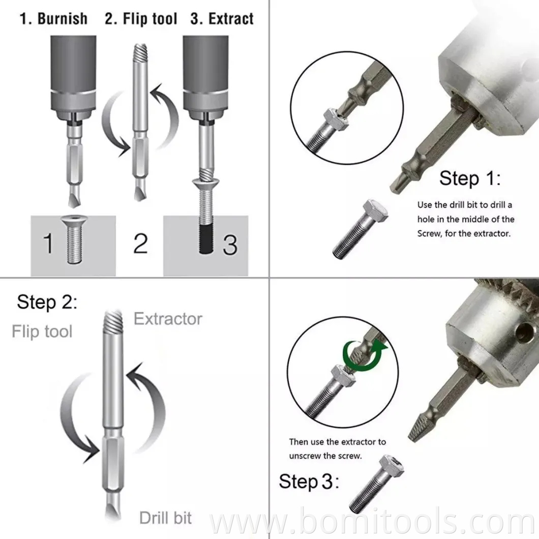 screw extractor Drill Bits set